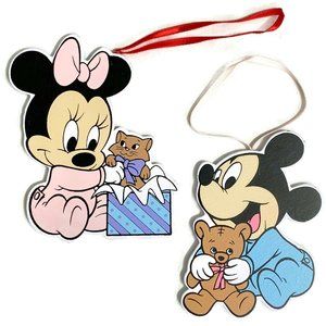 Disney Ornaments Kurt Adler Baby Mickey and Minnie